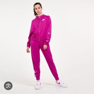 Nike Women's Pink Track Pants and Jacket